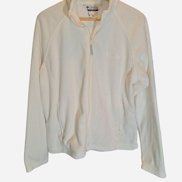 White Columbia fleece zip up jacket - Picture 2 of 4